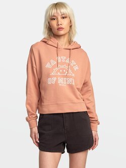 RVCA FEMMES VA STATE OF MIND HOODIE CORK