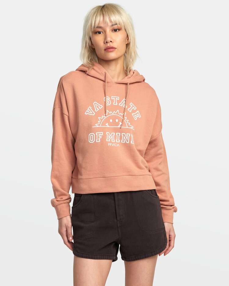 RVCA WOMEN'S VA STATE OF MIND HOODIE