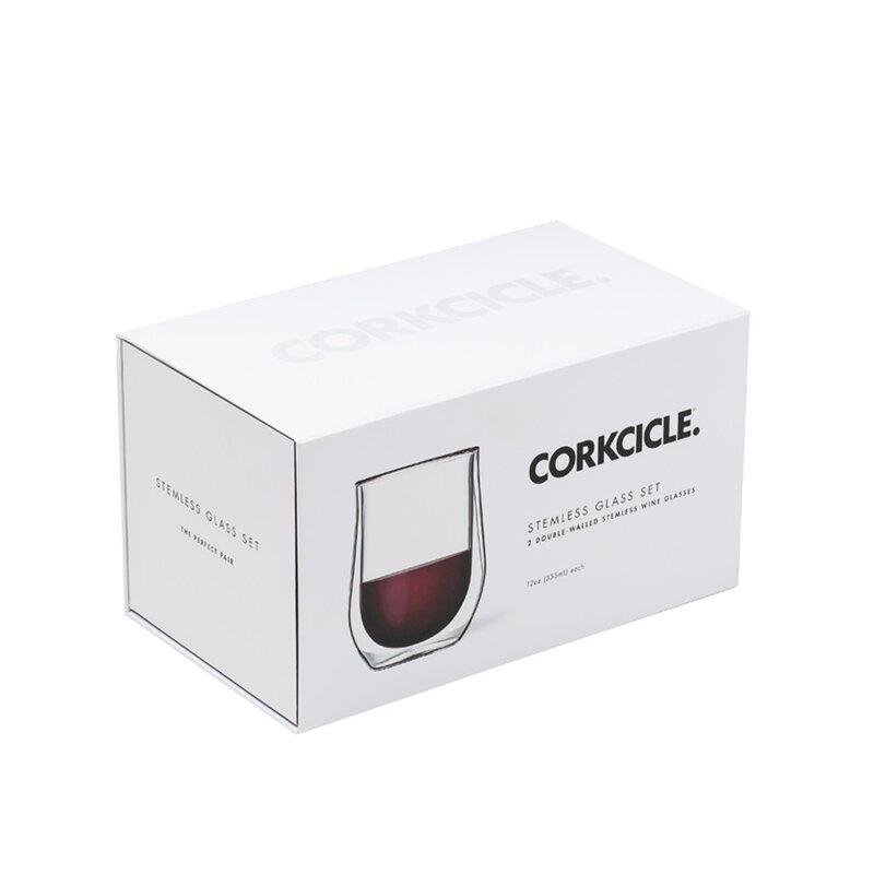 Corkcicle VERRE STEMLESS PAQUET DOUBLE CLEAR