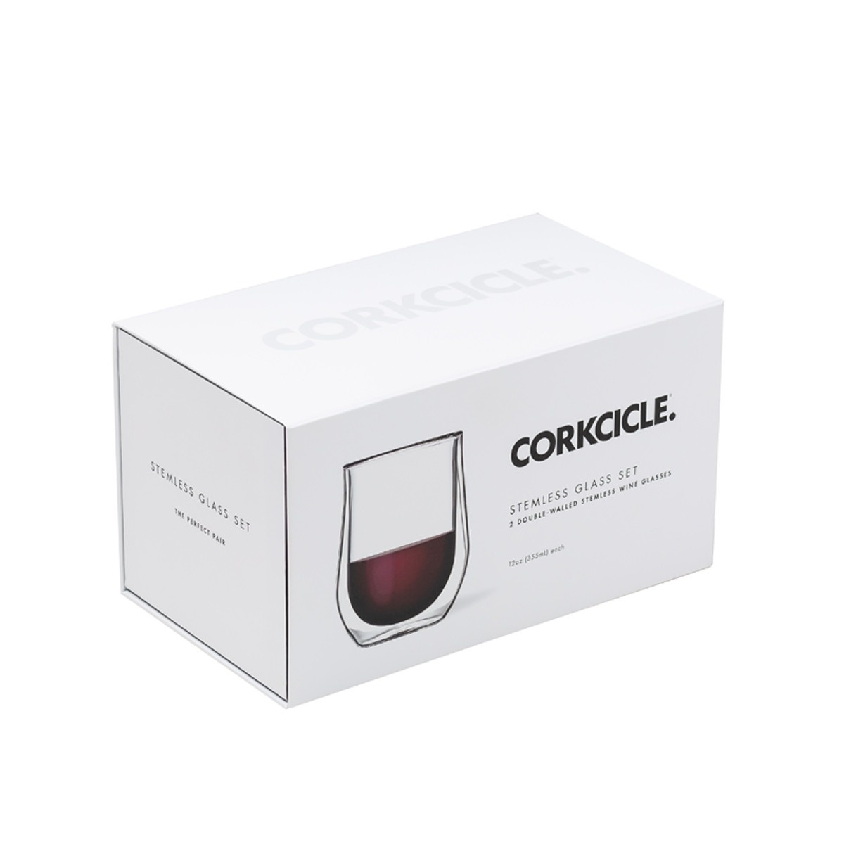 Corkcicle VERRE STEMLESS PAQUET DOUBLE GREY