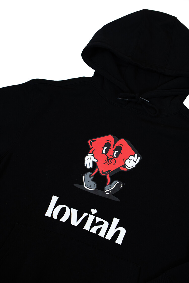 LOVIAH HOMMES HEARTMAN PRINTED HOODIE