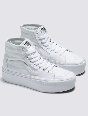 Vans SK8-HI TAPERED STACKFORM CANVAS TRUE WHITE