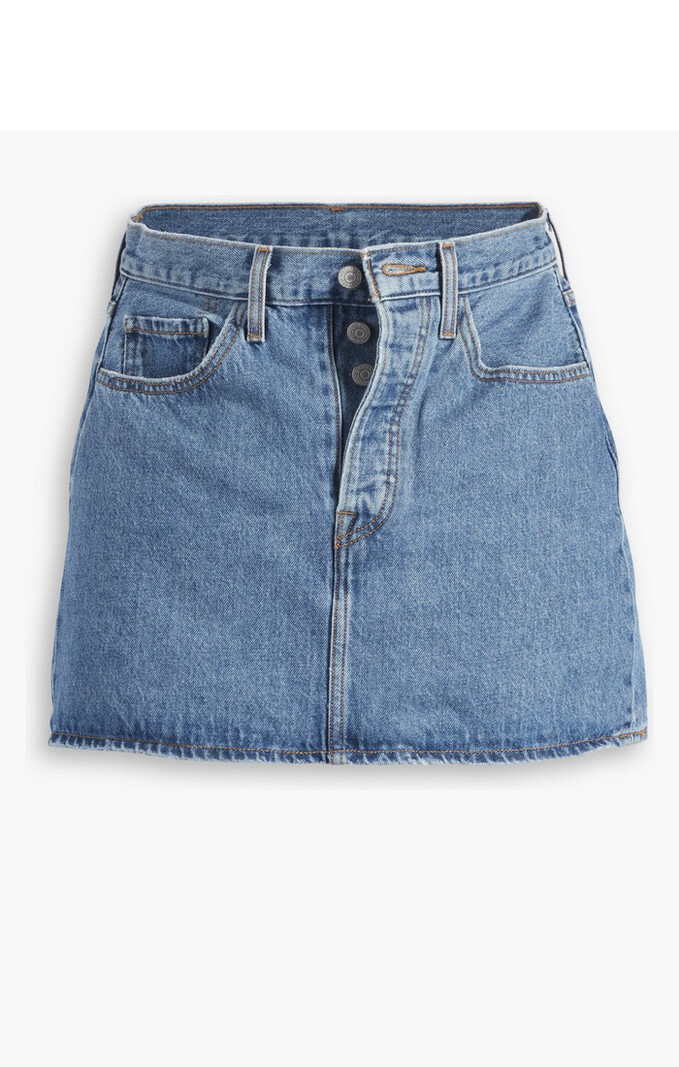 Levi's Women's Plus Size New Icon Skirt, Iconically Yours, 14