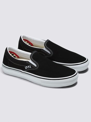 Vans MEN'S SKATE SLIP-ON BLACK/WHITE