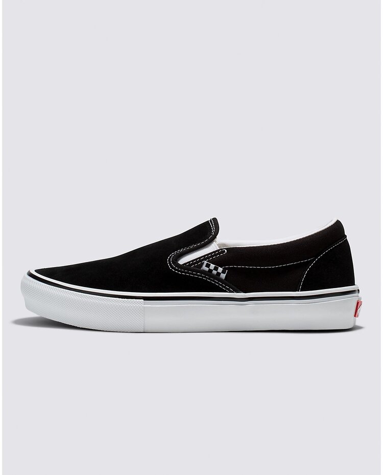 Vans MEN'S SKATE SLIP-ON BLACK/WHITE