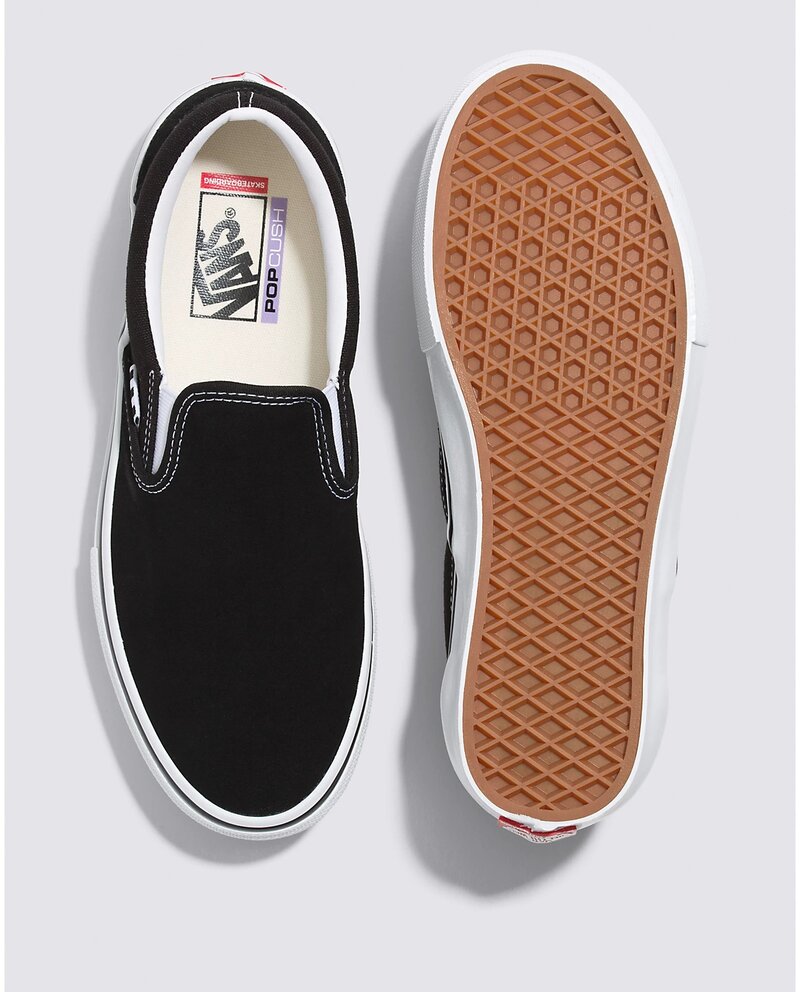 Vans HOMMES SKATE SLIP-ON BLACK/WHITE