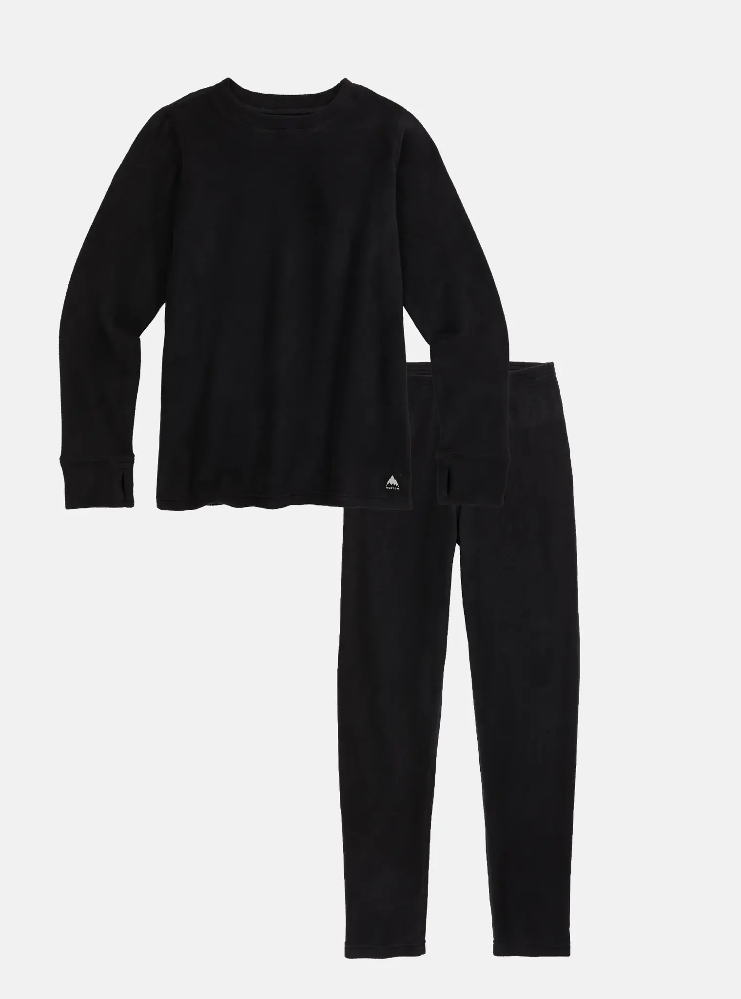 Burton YOUTH FLEECE BASE LAYER SET TRUE BLACK