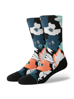 Stance FLOWER BEDS CREW BLACK