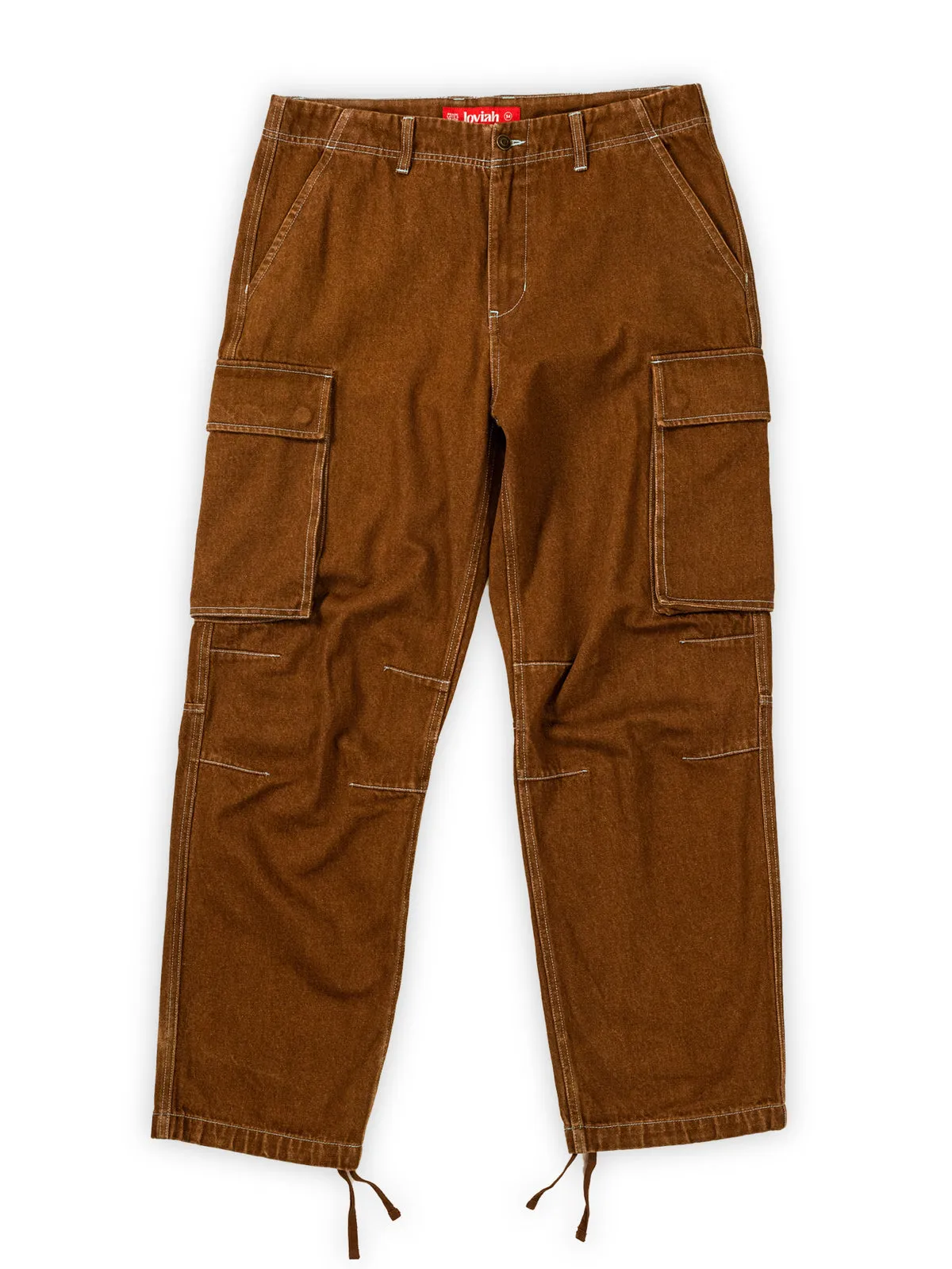 LOVIAH DENIM CARGO BROWN WASH