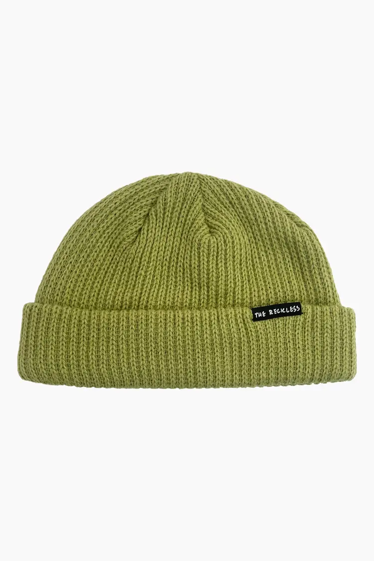 Notice the reckless KEY LIME BEANIE