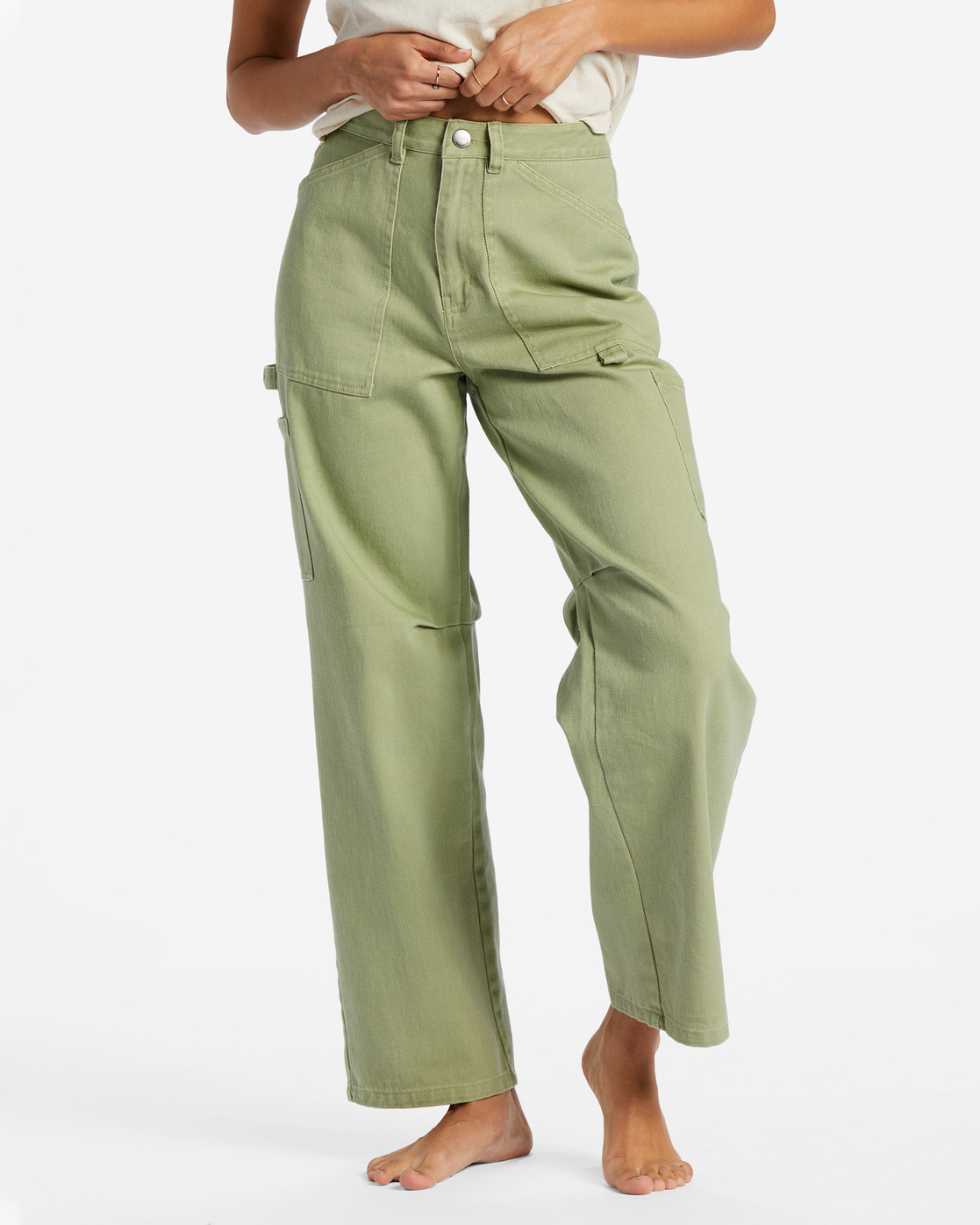 On The Seashore Cargo Pants - Agave Green –