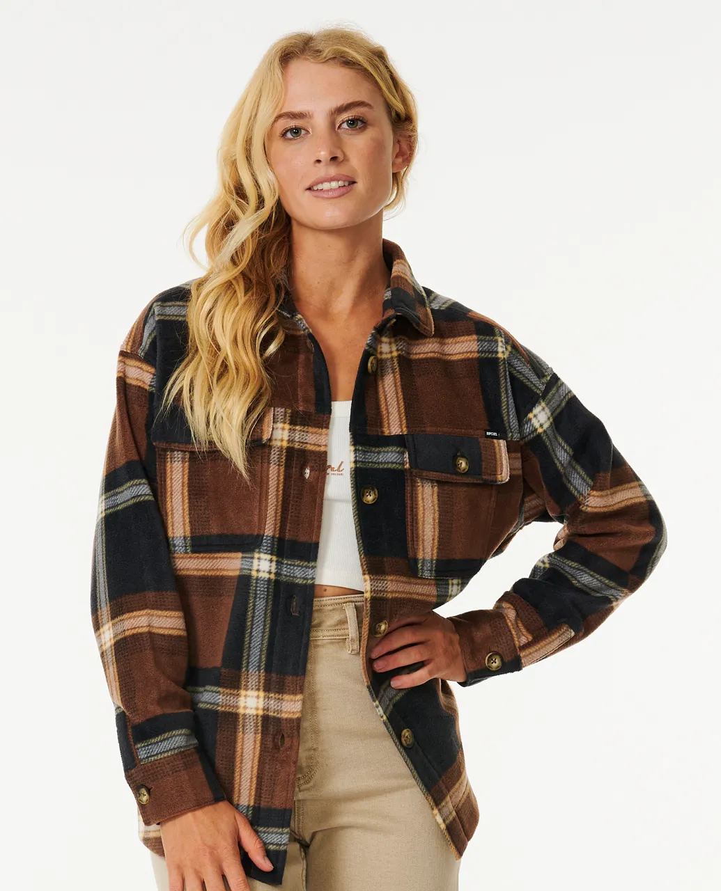 Rip Curl FEMME SUN CLUB FLANNEL BROWN