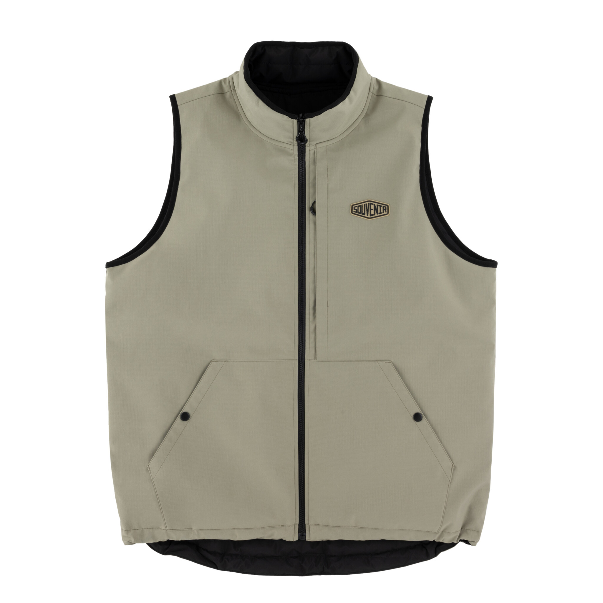 Souvenir REVERSABLE VEST BLACK/MOSS