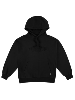 EMBOSSED HOODY BLACK