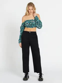 Volcom FEMMES THISTHATTHEM SKATE PANTS BLACK