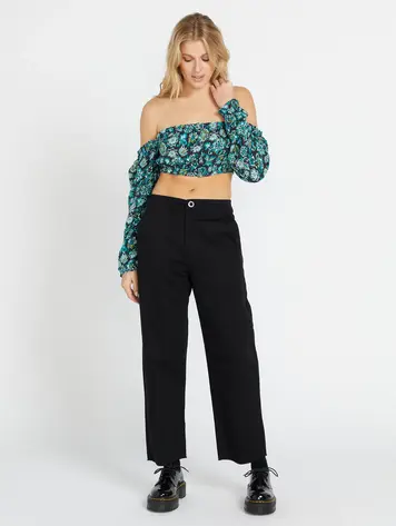 Volcom WOMEN'S THISTHATTHEM SKATE PANTS BLACK
