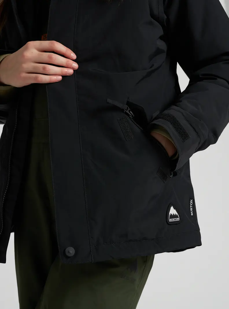 Burton YOUTH ELODIE 2L JACKET TRUE BLACK