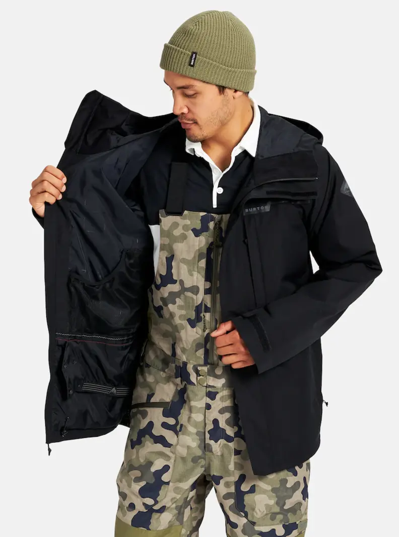 Burton MEN'S GORE-TEX POWLINE 2L JACKET TRUE BLACK