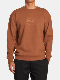 RVCA BALANCE CAFE CREW RAWHIDE