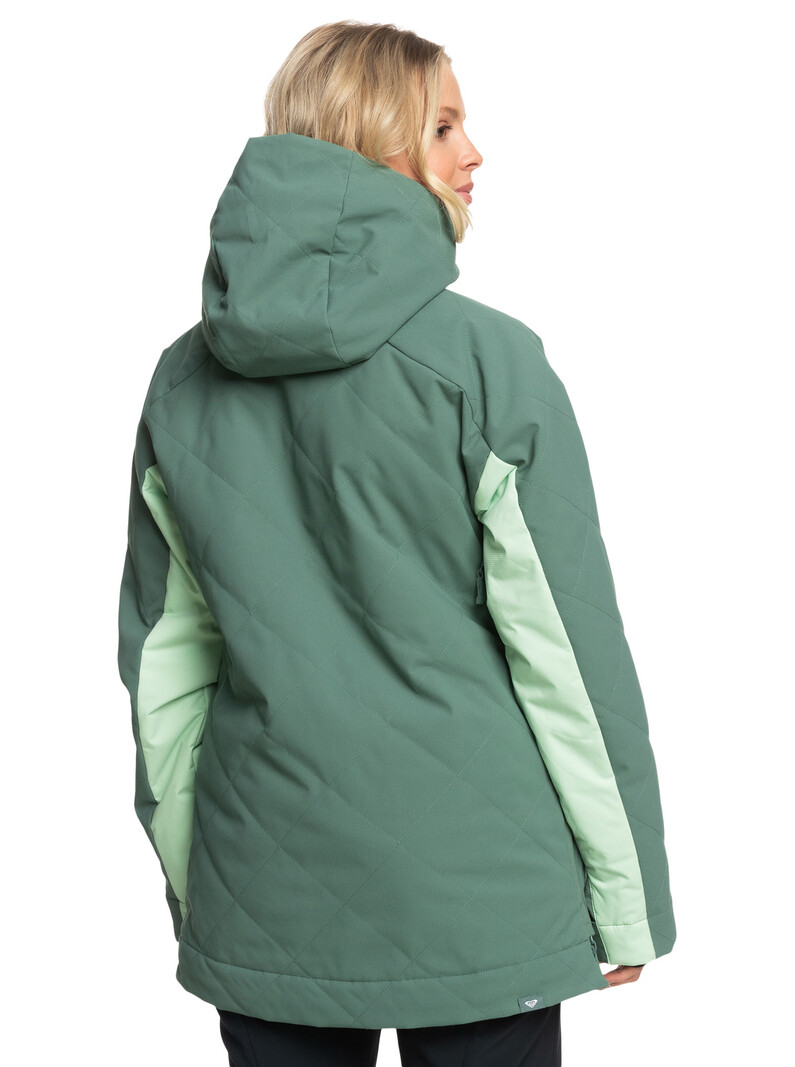 Roxy WOMEN'S RADIANT LINES OVERHEAD JACKET DARK FOREST