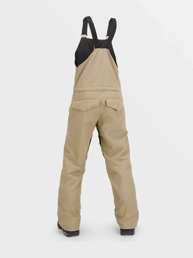 Volcom JUNIOR BARKLEY INS BIB OVERALLS DARK KHAKI