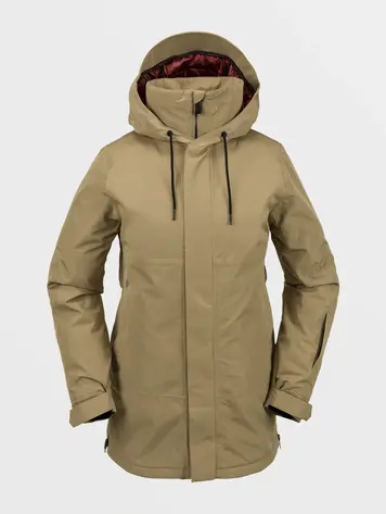 Volcom FEMMES PAXSON 2L PARKA DARK KHAKI