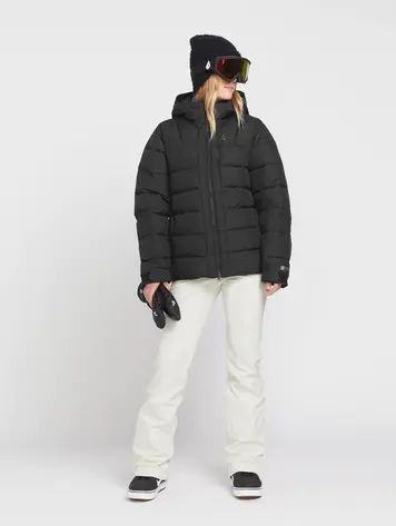 Volcom WOMEN'S PUFFLEUP JACKET BLACK