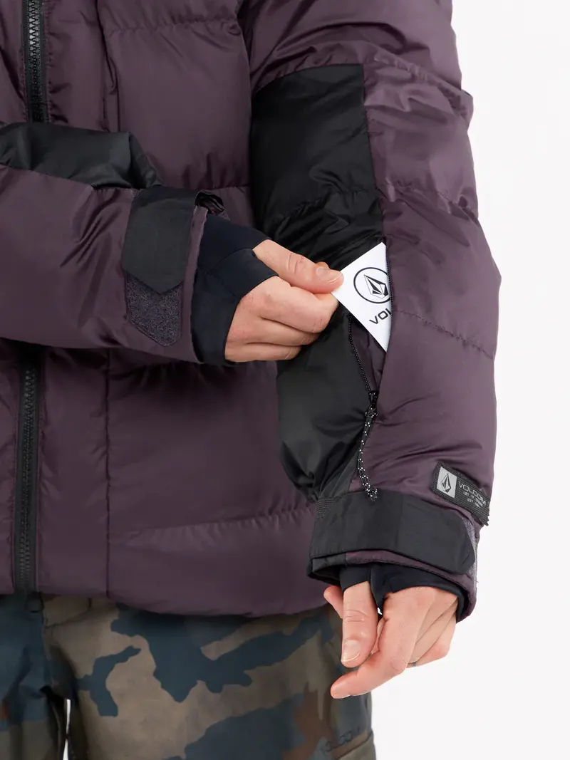 Volcom FEMMES PUFFLEUP JACKET BLACKBERRY