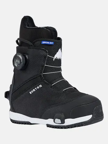 Burton YOUTH GROM STEP ON SNOWBOARD BOOTS BLACK