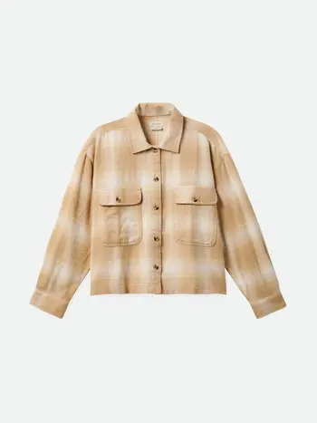 Brixton FEMME BOWERY FLANNEL SESAME OFF WHITE