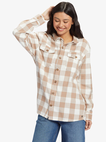Roxy FEMME LET IT GO FLANNEL WILD AND FREE CHECK