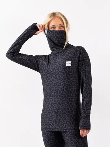 Eivy WOMEN ICECOLD TOP BLACK LEOPARD