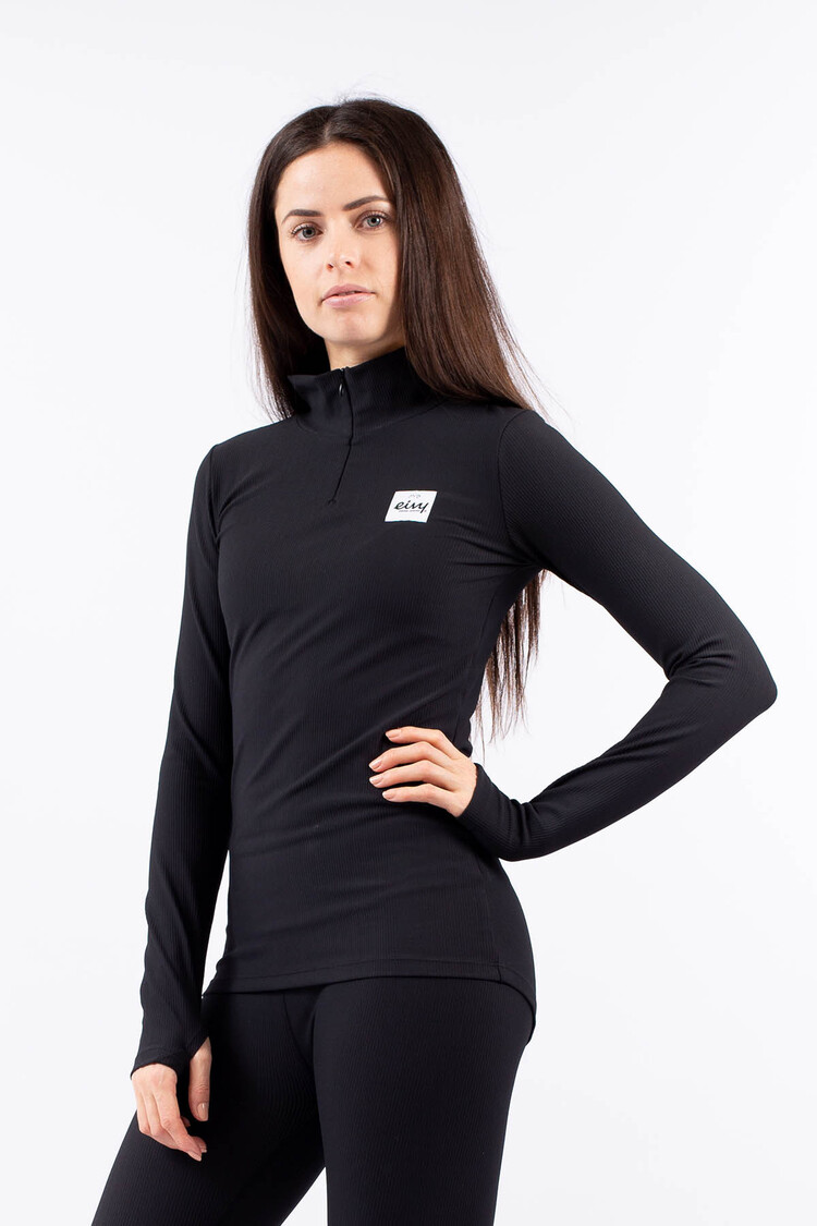 Eivy WOMEN'S JOURNEY RIB TOP BLACK