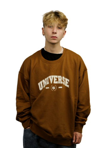 Universe Boardshop UNIVERSITY OVERSIZED CREW MARRON