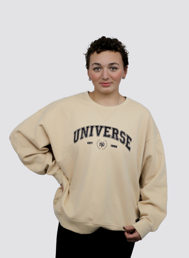 Universe Boardshop FEMMES UNIVERSITY OVERSIZED CREW