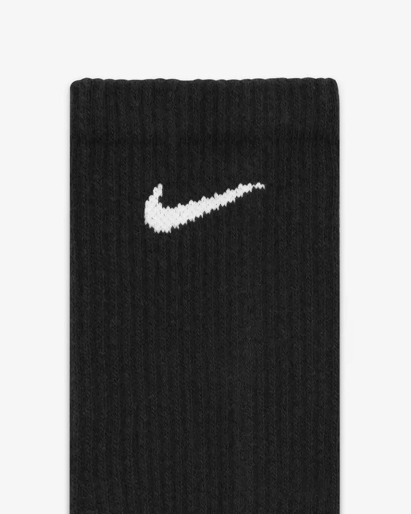 Nike EVERYDAY PLUS CUSHIONED CREW SOCKS 3PK BLACK/WHITE
