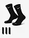 Nike EVERYDAY PLUS CUSHIONED CREW SOCKS 3PK BLACK/WHITE