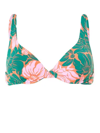 Maaji Swimwear WOMEN FLORAL STAMP TRIBE TOP GREEN