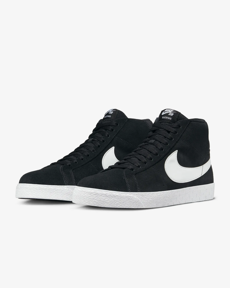 Nike SB MEN'S ZOOM BLAZER MID BLACK WHITE