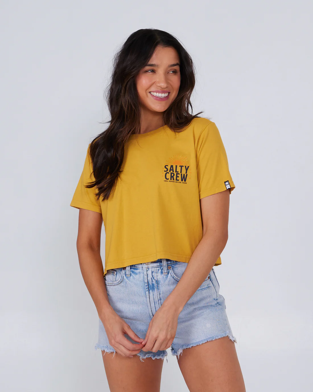 Salty crew WOMEN CRUISIN CROP BAKED YELLOW