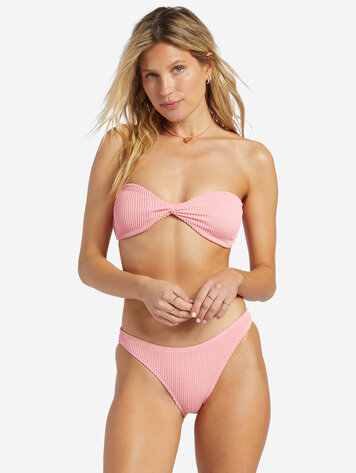 Billabong FEMME SUMMER HIGH TWIST TOP BANDEAU FLAMINGO