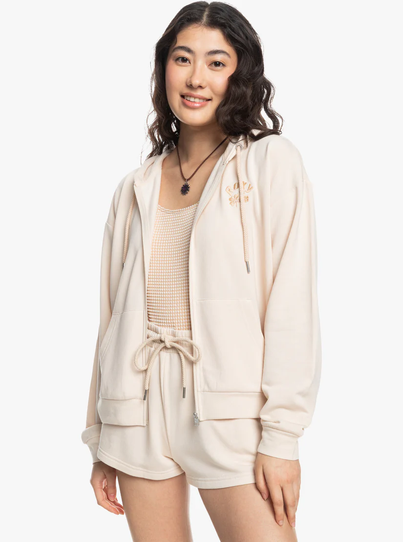 Roxy FEMME SURFING BY DAYLIGHT ZIP UP TAPIOCA