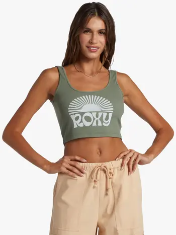 Roxy WOMEN RISE AND SHINE DIVE IN TANK AGAVE GREEN