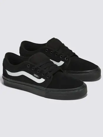 Vans MEN'S CHUKKA LOW SIDESTRIPE BLACK/BLACK/WHITE