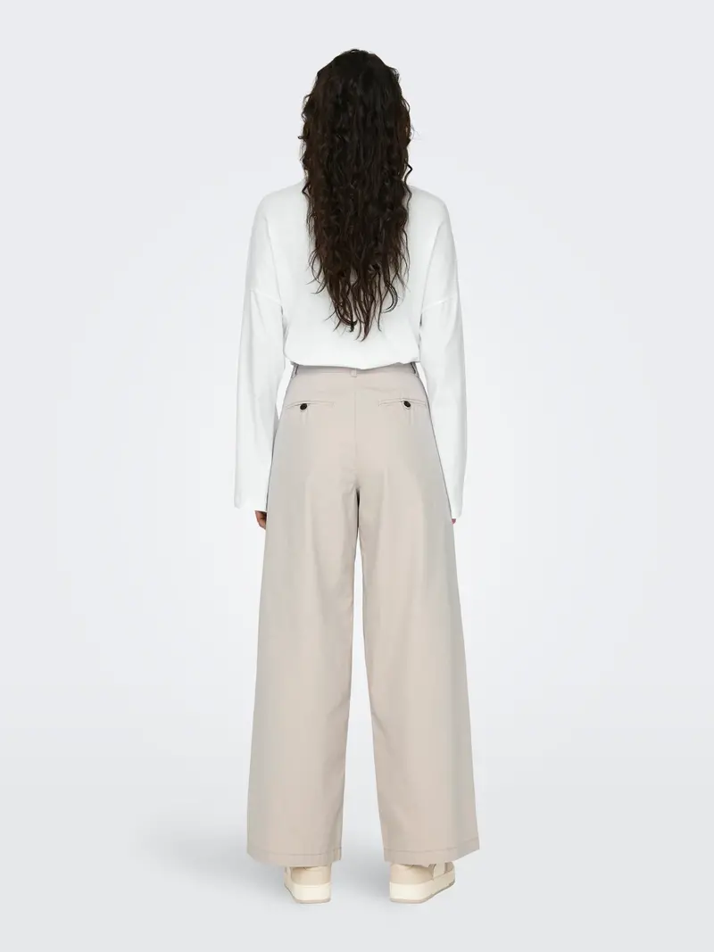 Only ETTIE PLEAT WIDE PANTS 32 PUMICE STONE