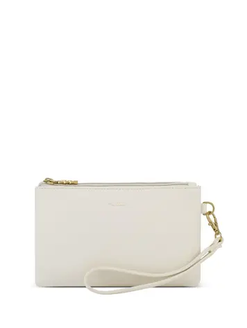 Pixie Mood PARIS DOUBLE ZIP POUCH COCONUT CREAM PEBBLED