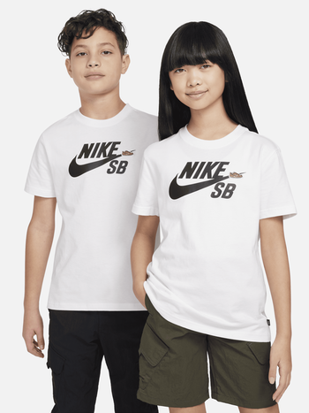 Nike SB YOUTH TEE LOGO WHITE