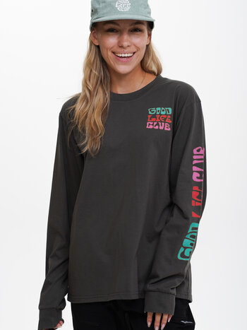 Notice the reckless FEMME SOUTH BOUND LS CHARCOAL