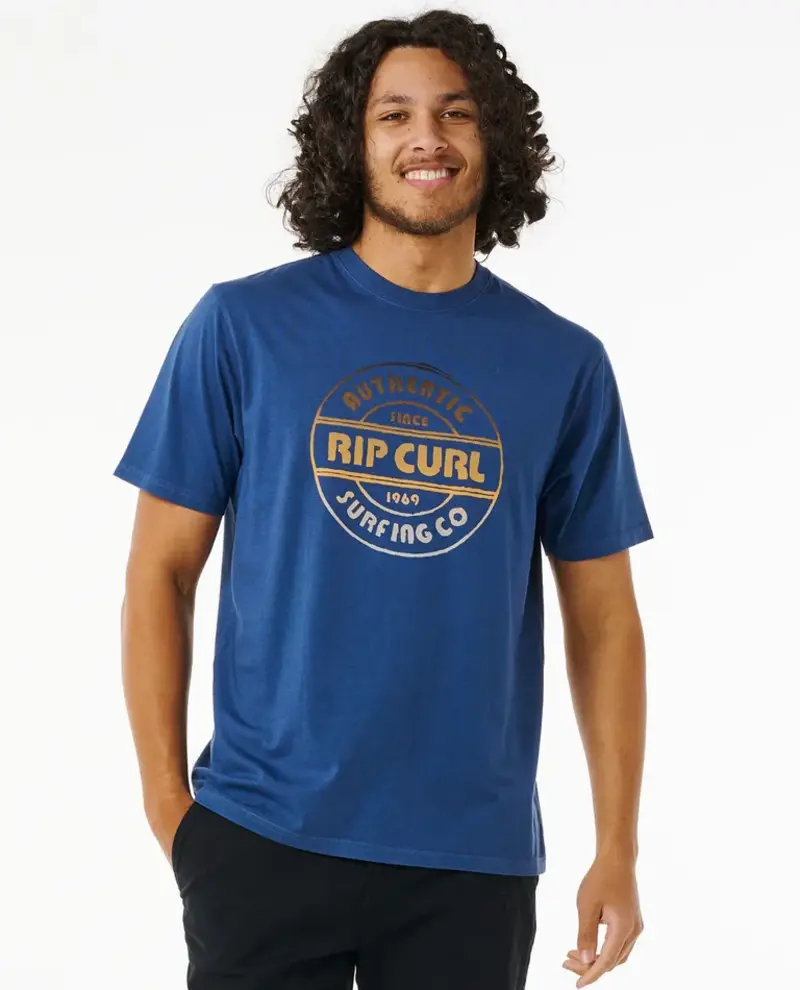 RIP CURL HOMMES SURF REVIVAL STAMP WASHED NAVY