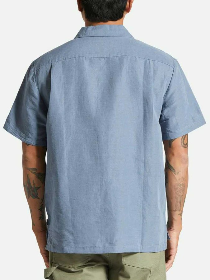 Brixton HOMMES BUNKER LINEN BLEND FLINT STONE BLUE
